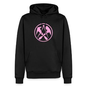Dachdeckerin Zunft Liebe - Männer Premium Bio Hoodie - Schwarz - Vorne - Nico (187cm)