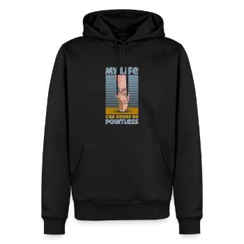 Ballet Ballerine Danse Danse Danse Ballet Cadeau - Sweat à capuche Premium bio Homme - noir - Devant - Nico (187cm)