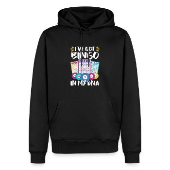 Bingo Jeu de cartes Grand-mère Bingo Joueur Bingo Cartes - Sweat à capuche Premium bio Homme - noir - Devant - Nico (187cm)