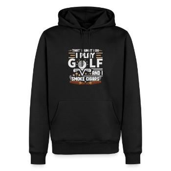 Golf Player Golfer Golf Golf Cart Golf Mom - Männer Premium Bio Hoodie - Schwarz - Vorne - Nico (187cm)
