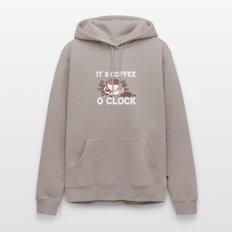 Coffee Lover Caffeine Molecule Java Latte Espresso Men’s Premium Organic Hoodie