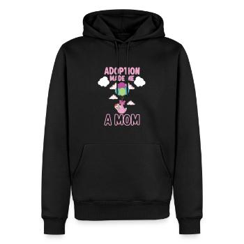 Lustige Adoptions-adoptions-tagesgeschenke - Männer Premium Bio Hoodie - Schwarz - Vorne - Nico (187cm)