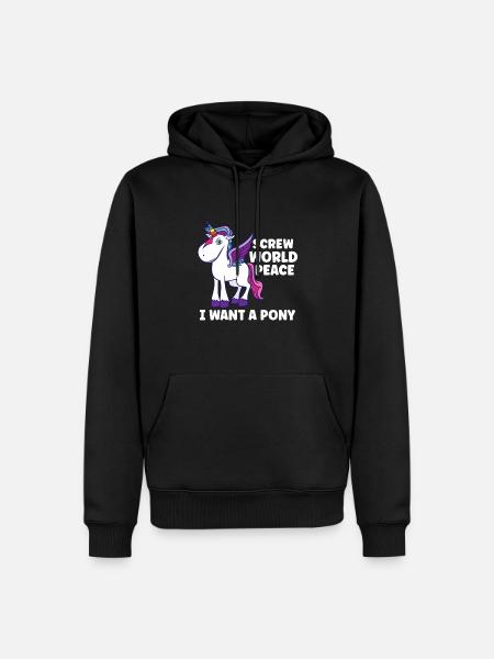 Paard Dressuur Paardrijden Paard Meisje Schuur - Mannen Premium Bio hoodie - zwart