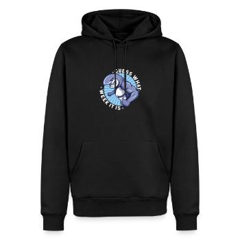 Shark Ocean Predator Scuba Diver Plongée - Sweat à capuche Premium bio Homme - noir - Devant - Nico (187cm)