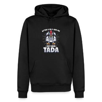 Poulet Fermier Cadeau Drôle Poulets Ferme de Campagne - Sweat à capuche Premium bio Homme - noir - Devant - Nico (187cm)
