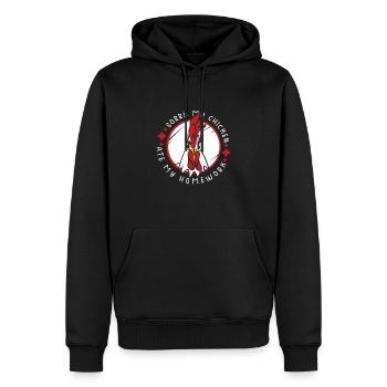 Poulet Fermier Cadeau Drôle Poulets Ferme de Campagne - Sweat à capuche Premium bio Homme - noir - Devant - Nico (187cm)
