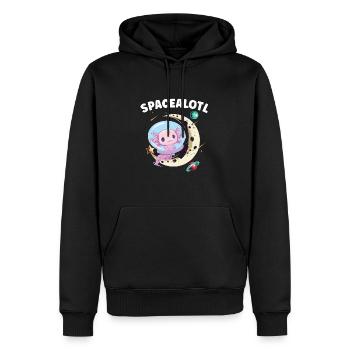 Axolotl Astronaut Astronomy Solar System Gift - Männer Premium Bio Hoodie - Schwarz - Vorne - Nico (187cm)