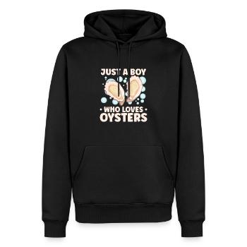 Amateurs d’huîtres Drôle Huître Oyster Shucker - Sweat à capuche Premium bio Homme - noir - Devant - Nico (187cm)