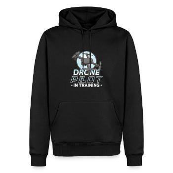 Drohne Pilot Opa Geschenkidee Alter Mann Mit - Männer Premium Bio Hoodie - Schwarz - Vorne - Nico (187cm)