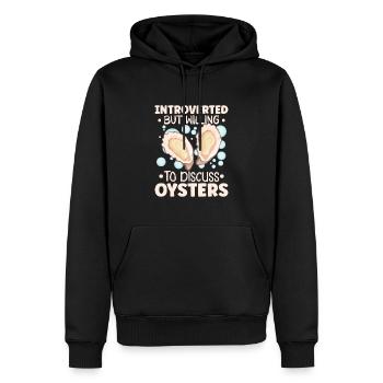 Auster-liebhaber Lustige Auster Auster Shucker - Männer Premium Bio Hoodie - Schwarz - Vorne - Nico (187cm)
