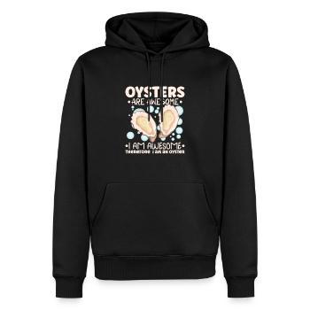 Auster-liebhaber Lustige Auster Auster Shucker - Männer Premium Bio Hoodie - Schwarz - Vorne - Nico (187cm)