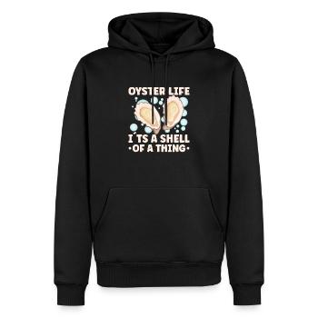 Auster-liebhaber Lustige Auster Auster Shucker - Männer Premium Bio Hoodie - Schwarz - Vorne - Nico (187cm)