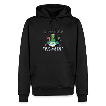 Alien Extraterrestrial Area 51 Ufo Space Geek - Männer Premium Bio Hoodie - Schwarz - Vorne - Nico (187cm)