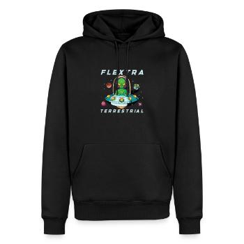 Alien Extraterrestrial Area 51 Ufo Space Geek - Männer Premium Bio Hoodie - Schwarz - Vorne - Nico (187cm)