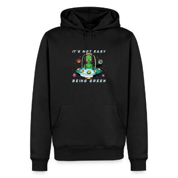 Alien Extraterrestrial Area 51 Ufo Space Geek - Männer Premium Bio Hoodie - Schwarz - Vorne - Nico (187cm)
