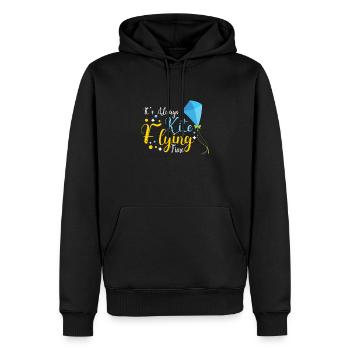 Kite Flying Kite Fan Für Fite Flying Lovers - Männer Premium Bio Hoodie - Schwarz - Vorne - Nico (187cm)
