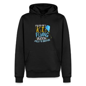 Kite Flying Kite Fan Für Fite Flying Lovers - Männer Premium Bio Hoodie - Schwarz - Vorne - Nico (187cm)