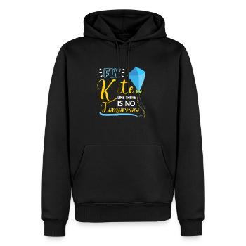 Kite Flying Kite Fan Für Fite Flying Lovers - Männer Premium Bio Hoodie - Schwarz - Vorne - Nico (187cm)