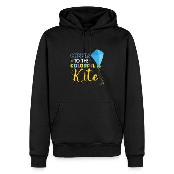 Kite Flying Kite Fan Für Fite Flying Lovers - Männer Premium Bio Hoodie - Schwarz - Vorne - Nico (187cm)