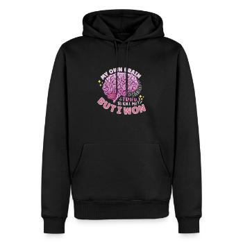 Schlaganfall Survivor Schlaganfall Bewusstsein - Männer Premium Bio Hoodie - Schwarz - Vorne - Nico (187cm)