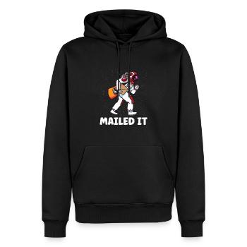 Employée des postes Facteur Facteur Facteur - Sweat à capuche Premium bio Homme - noir - Devant - Nico (187cm)