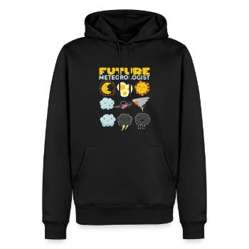 Funny Meteorology Meteorologist Weather Lover - Männer Premium Bio Hoodie - Schwarz - Vorne - Nico (187cm)