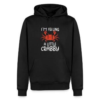 Crab Crab Shrimp Whisperer Crab Hunting Fisherman - Men’s Premium Organic Hoodie - black - Front - Nico (187cm)