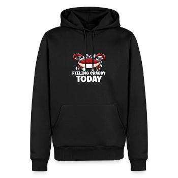 Crab Crab Shrimp Whisperer Crab Hunting Fisherman - Men’s Premium Organic Hoodie - black - Front - Nico (187cm)