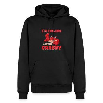 Crab Crab Shrimp Whisperer Crab Hunting Fisherman - Men’s Premium Organic Hoodie - black - Front - Nico (187cm)