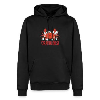 Crab Crab Shrimp Whisperer Crab Hunting Fisherman - Men’s Premium Organic Hoodie - black - Front - Nico (187cm)