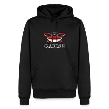Krabbenkrabbenkrabbenflüsterer Krabbenjagdfischer - Männer Premium Bio Hoodie - Schwarz - Vorne - Nico (187cm)