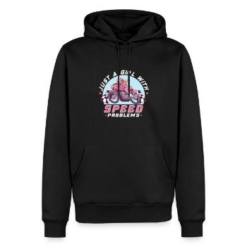 Dirt Bike Dirt Bike Riding Motocross Dirt Bikeing - Sweat à capuche Premium bio Homme - noir - Devant - Nico (187cm)