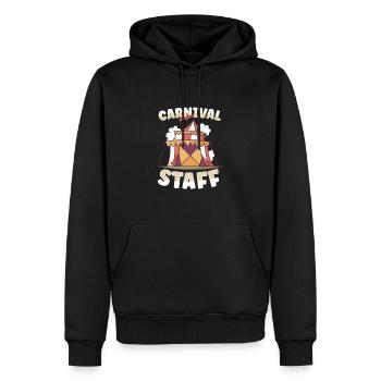 Arts du cirque Artistes de cirque Personnel de l’événement - Sweat à capuche Premium bio Homme - noir - Devant - Nico (187cm)