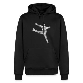 Handball Gardien de but Gardien de but Joueurs de handball Enfants - Sweat à capuche Premium bio Homme - noir - Devant - Nico (187cm)