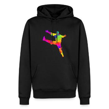 Handball Gardien de but Handball Hommes Enfants - Sweat à capuche Premium bio Homme - noir - Devant - Nico (187cm)