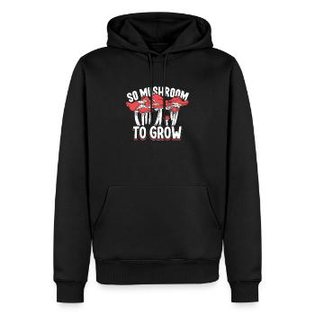 Morels Mushroom Picker Mushroom Farmer Mushroom - Sweat à capuche Premium bio Homme - noir - Devant - Nico (187cm)