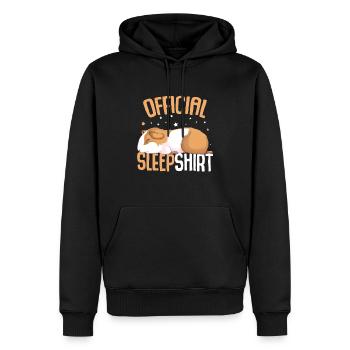 Chemise de couchage Hamster - Sweat à capuche Premium bio Homme - noir - Devant - Nico (187cm)