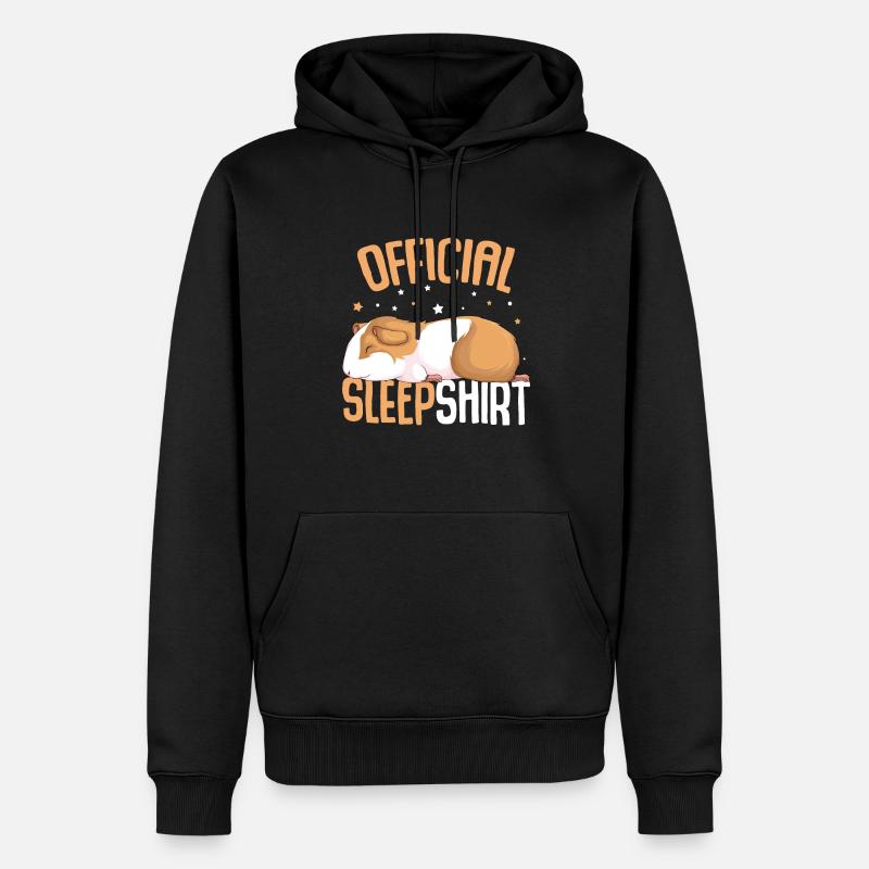 Chemise de couchage Hamster - Sweat à capuche Premium bio Homme - noir
