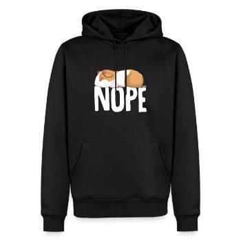 Hamster Nope Enfants Filles Garçons - Sweat à capuche Premium bio Homme - noir - Devant - Nico (187cm)