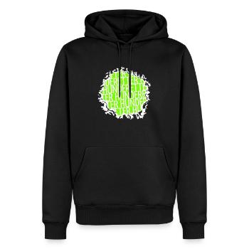 bday bullterrier dog spaß tiere dobermann - Männer Premium Bio Hoodie - Schwarz - Vorne - Nico (187cm)