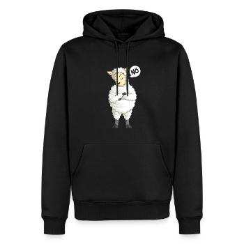 Schaf Nö Schafe Schäfer - Männer Premium Bio Hoodie - Schwarz - Vorne - Nico (187cm)