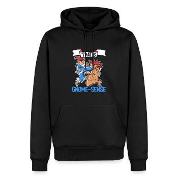 Gnomes de jardin Gnome Amant Drôle de Gnome Jardinage - Sweat à capuche Premium bio Homme - noir - Devant - Nico (187cm)