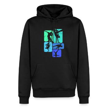 Breakdance breakdancer breakdancing kids boys - Men’s Premium Organic Hoodie - black - Front - Nico (187cm)