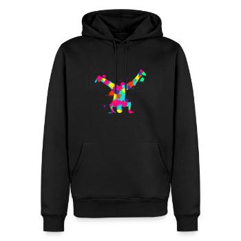 Breakdance breakdancer breakdancing kids boys - Men’s Premium Organic Hoodie - black - Front - Nico (187cm)
