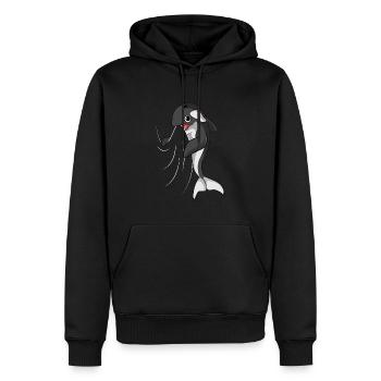 Orca Wal Schwertwal Killerwal Kinder Jungen - Männer Premium Bio Hoodie - Schwarz - Vorne - Nico (187cm)