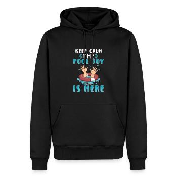Schwimmer Scuba Diving Pool Boy Wassersport - Männer Premium Bio Hoodie - Schwarz - Vorne - Nico (187cm)