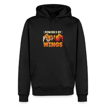 Chicken Wings Wing Hot Cooked Chicken Fast Food - Männer Premium Bio Hoodie - Schwarz - Vorne - Nico (187cm)