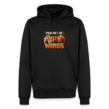Chicken Wings Wing Hot Cooked Chicken Fast Food - Männer Premium Bio Hoodie - Schwarz - Vorne - Nico (187cm)