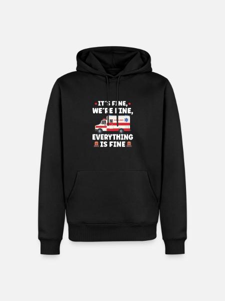 Paramedic First Responder Ambulance Driver - Men’s Premium Organic Hoodie - black