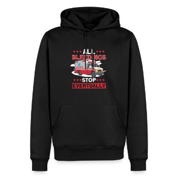 Sanitäter Erster Responder Krankenwagenfahrer - Männer Premium Bio Hoodie - Schwarz - Vorne - Nico (187cm)